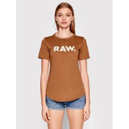 G-Star Raw Póló Raw. D21226-4107-C740 Barna Slim Fit