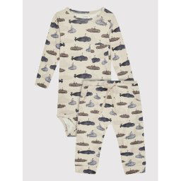 NAME IT Body és nadrág szett 13205873 Bézs Regular Fit