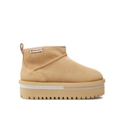 Tommy Jeans Hótaposó Tjw Suede Flatform Boot Wl EN0EN02599 Bézs