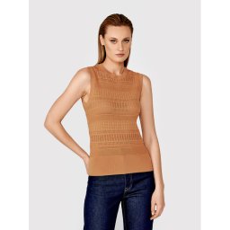 Simple Felső SWD027 Barna Slim Fit