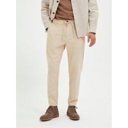 Selected Homme Chinos 16087636 Bézs Slim Tapered Fit