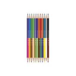 Színes ceruza készlet, kétvégű duocolor 12/24 szín Connect 24 klf. szín