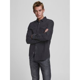 Jack&Jones Ing Sheridan 12138115 Fekete Slim Fit
