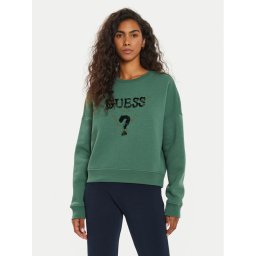 Guess Pulóver V4BQ11 KCHX0 Zöld Regular Fit