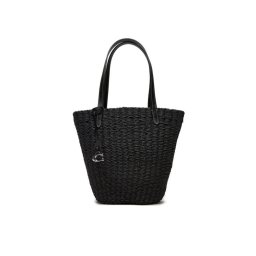 Coach Táska Straw CQ785 LHBLK Fekete