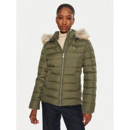 Tommy Hilfiger Pehelykabát DW0DW18312 Zöld Slim Fit