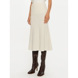 Calvin Klein Midi szoknya K20K207688 Ekru Regular Fit