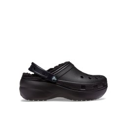 Crocs Papucs Classic Platform Lined Clog W 207938 Fekete