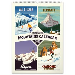 Falinaptár képes 330×460mm Travel Posters-Mountains Realsystem 2025.