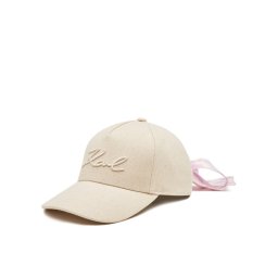 KARL LAGERFELD Baseball sapka Signature Monogram 241W3402 Bézs