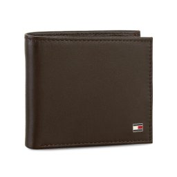 Tommy Hilfiger Nagyméretű férfi pénztárca Eton Mini Cc Wallet AM0AM00655 Barna