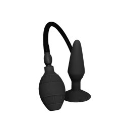 MenzStuff L - pumpálható anál plug - fekete (nagy)
