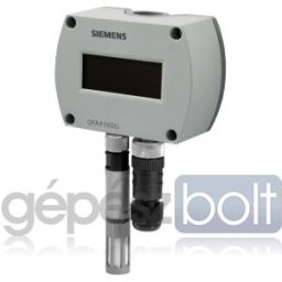 Siemens QFA4171D Hitelesített teremérzékelő kombinált páratartalom és hőmérséklet érzékelő 2 x 4…20mA LCD kijelzővel