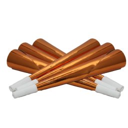Fényes trombita 20 cm, arany, 6 db/cs