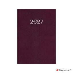 Határidőnapló Animal A5 napi, fehér lapokkal RedPanda bordó Dayliner 2027.