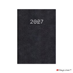 Határidőnapló Animal A5 napi, fehér lapokkal Toro fekete Dayliner 2027.
