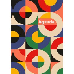 Határidőnapló Colors A5 heti, fehér lapokkal Retro Dayliner 2027.