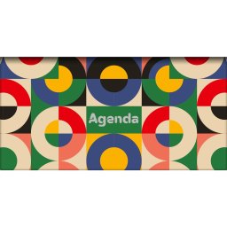 Zsebnaptár Colors fekvő heti, fehér lapokkal Retro Dayliner 2026.