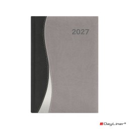 Határidőnapló Dubai A5 heti, fehér lapokkal fekete-szürke Dayliner 2027.