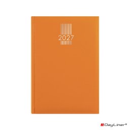 Határidőnapló MyPastel A5 heti, krémszínű lapokkal narancs Dayliner 2027.