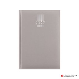Határidőnapló MyPastel A5 napi, krémszínű lapokkal szürke Dayliner 2027.