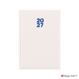 Határidőnapló Pannon A5 napi, fehér lapokkal fehér Dayliner 2027.
