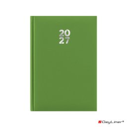 Határidőnapló Pannon A5 napi, fehér lapokkal világoszöld Dayliner 2027.