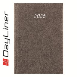 Határidőnapló Rebel B5 heti, krémszínű lapokkal szürke Dayliner 2026.