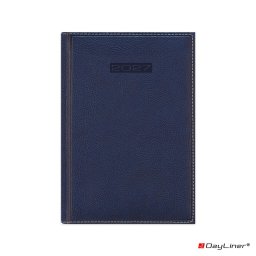 Határidőnapló Sherwood B5 heti, krémszínű lapokkal kék Dayliner 2027.
