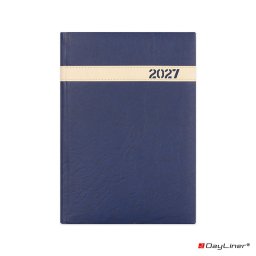 Határidőnapló The Boss A5 napi, fehér lapokkal kék Dayliner 2027.