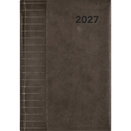 Határidőnapló Tucson A5 napi, fehér lapokkal fekete Dayliner 2027.