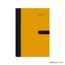 Határidőnapló Winner A5 heti, fehér lapokkal sárga Dayliner 2027.