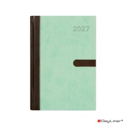 Határidőnapló Winner A5 napi, fehér lapokkal menta Dayliner 2027.