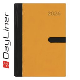 Határidőnapló Winner A5 napi, fehér lapokkal sárga Dayliner 2027.