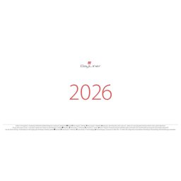 Asztali naptár Oktáv 320 x 150 mm, fehér lapokkal Oktáv álló Dayliner 2026.