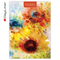 Keménytáblás notesz pontozott vonalozással Colors A5 Bullet, fehér lapokkal Sunflower Dayliner 2026.