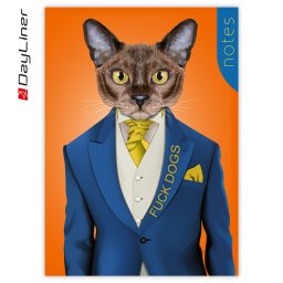 Határidőnapló és jegyzet Colors A5 vonalas, fehér lapokkal Mr. Cat Dayliner 2027.