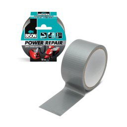 BISON Power Repair szöveterősített ragasztószalag - szürke - 10 m