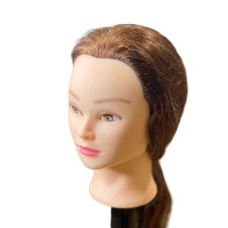 TOTO Hair Company AMELIA szemléltetőfej 100% emberi haj 60cm barna szín 803716