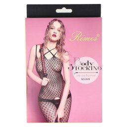 Rimes - sűrűn mintázott, alul nyitott cicaruha (Model 7049)