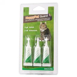 HappyPet Guard Spot-on macskáknak, kullancs,-bolhariasztó