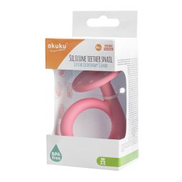 Akuku Szilikon Rágóka – Csiga, Pink