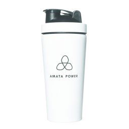 Amata Power Acél Shaker – Fehér, 750 ml