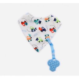 Baby Care Nyálkendő Levehető Rágókával – Fiús