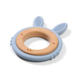BabyOno Rágóka – Fa/Szilikon Nyuszi – 1076/03