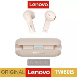 Lenovo TW60 B TWS Bluetooth5.3 Vezeték Nélküli Fülhallgató Töltőtokkal Bézs