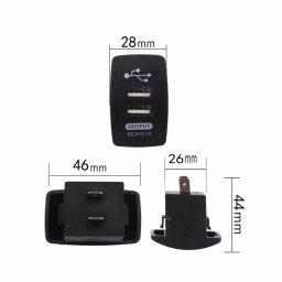 USB aljzat autóba