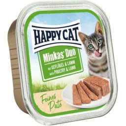 Happy Cat Duo szárnyas- és bárányhúsos pástétom falatkák (16 x 100 g) 1.6kg