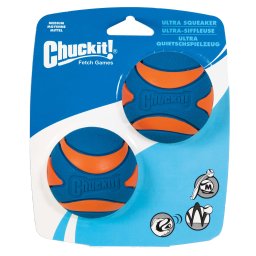 CHUCKIT Extra csipogó labda 2db