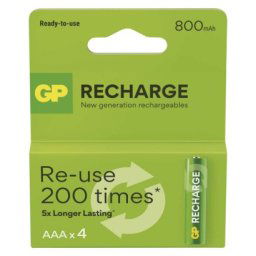 GP Recharge 800 AAA Akkumulátor (HR03) 4db
